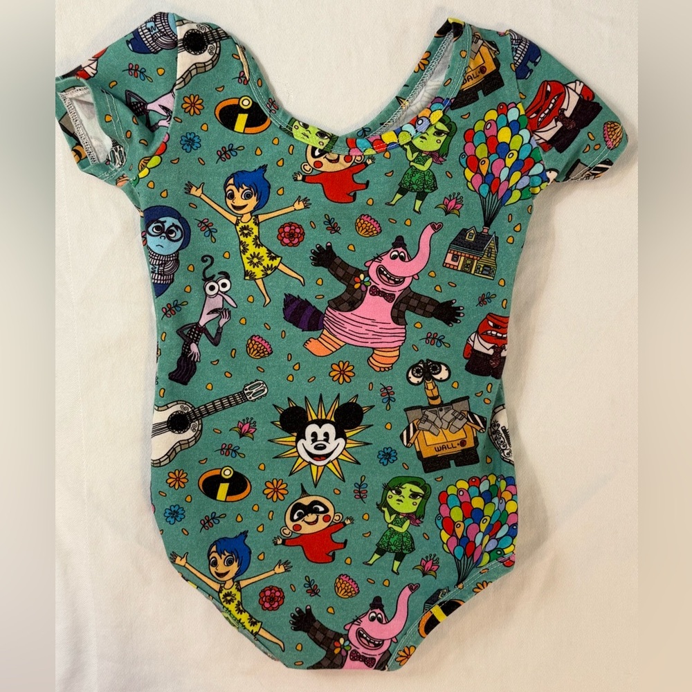 Blue Cartoon Character Bodysuit One Piece